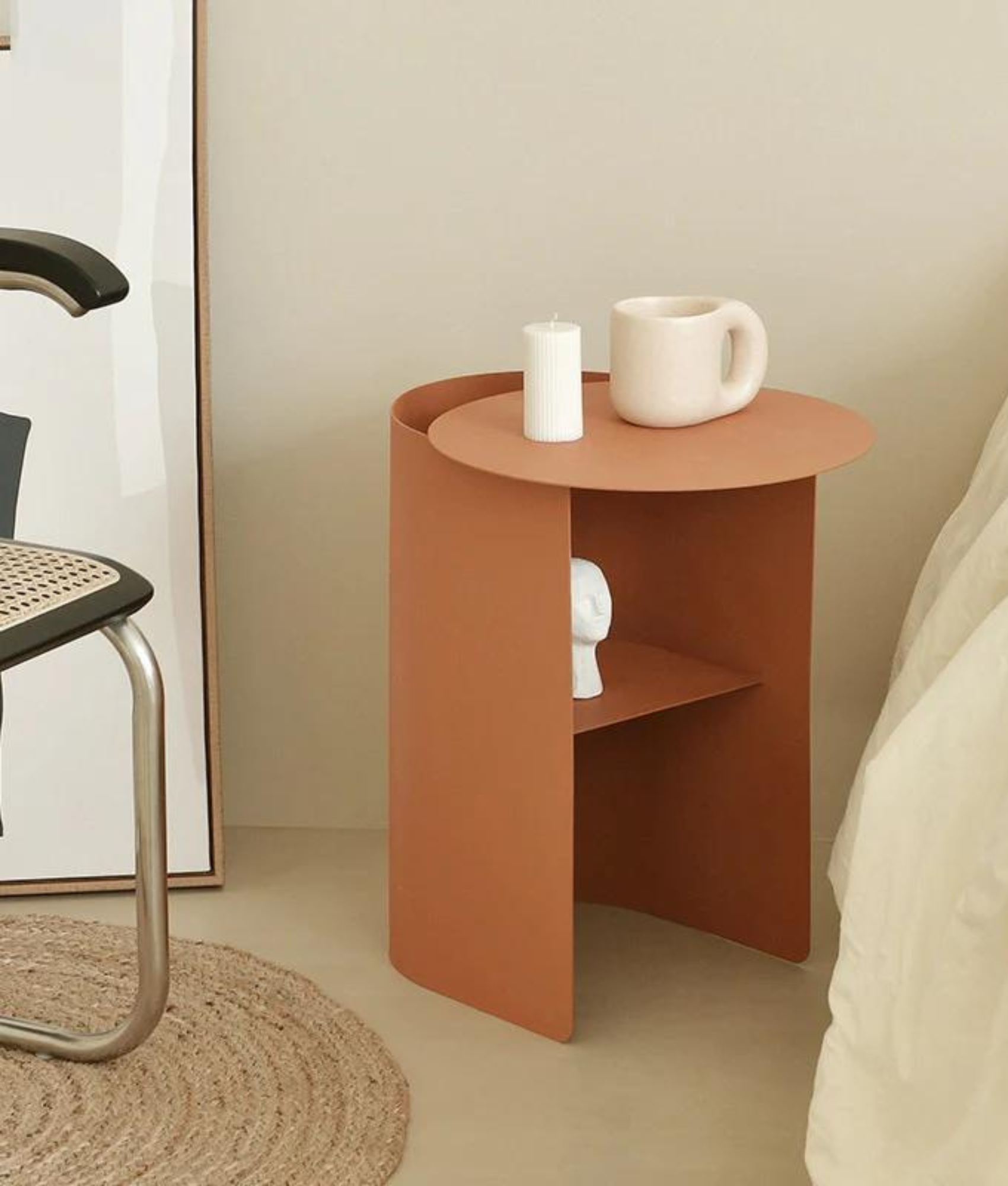 Hagen Abstract Wrought Iron Side Table Estilo Living 255